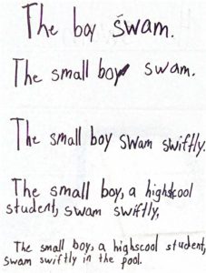 stretching sentences in a writers workshop
